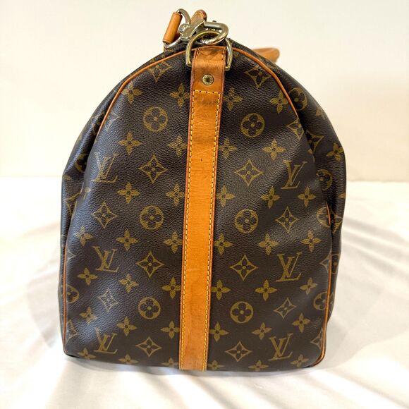 Louis Vuitton Monogram Keepall Bandouliere 55 With Strap COA Included - Picture 10 of 15